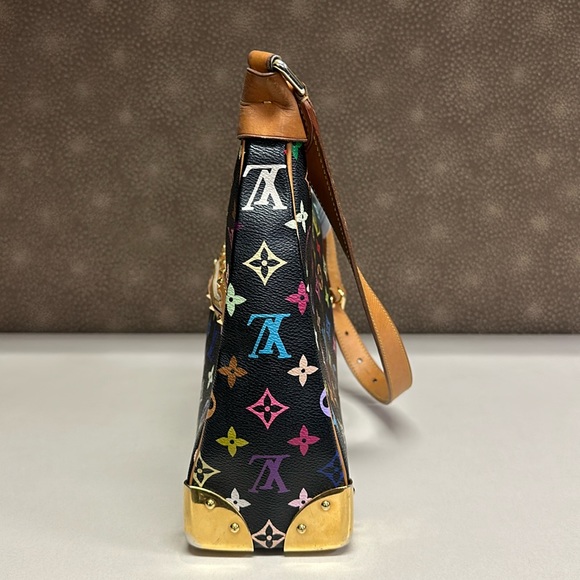 🔥🔥🔥Authentic LOUIS VUITTON Monogram Multicolor Boulogne Black Shoulder Bag - Picture 6 of 16